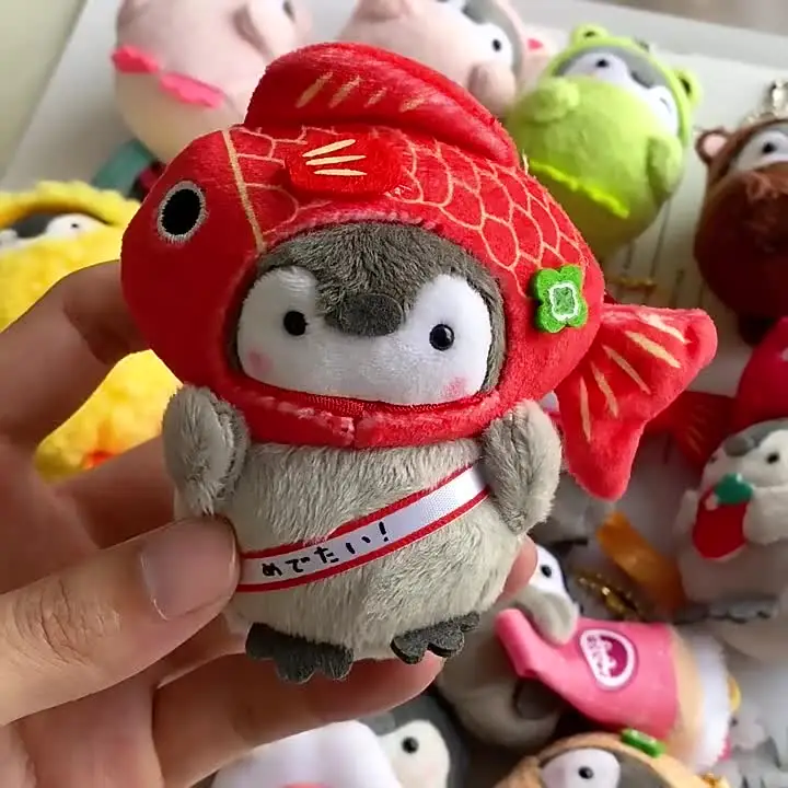 Kids Toy Ornament Bag Pendant Penguin Key Ring Koupen Chan Plush