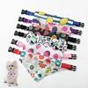 Adjustable Dog Bandanas Large Pet Scarf Pet Cotton Plaid WashableBow Ties Collar Cat Dog Scarf Large Dog Accessories Kerchief 2