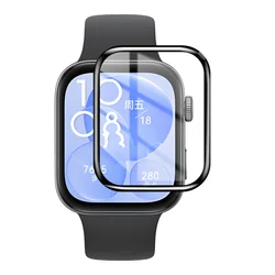 Pellicola protettiva curva 3D a copertura totale | Protezione anti-graffio per Huawei Watch Fit 3