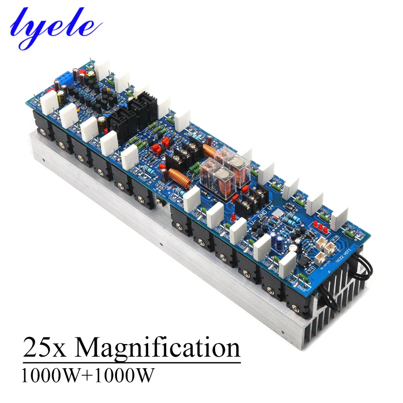 1000w*2 2.0 Power Amplifier Board High Power 24pcs Power Tube 5200 1943