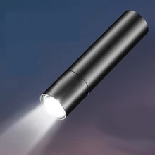 

Mini Aluminum Alloy 3 Modes USB Rechargeable Flashlight Outdoor Light Bright Flashlight with Build In Large Battery Capacity