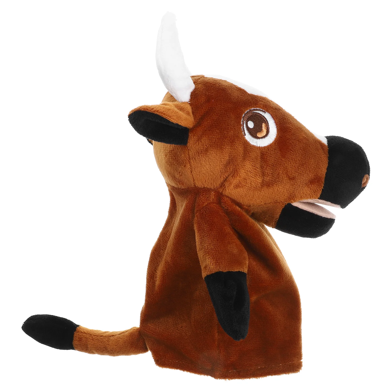 

Ox Hand Puppet Cartoon Animals Plush Puppets Hands Stuffed Story Telling Kids Toys