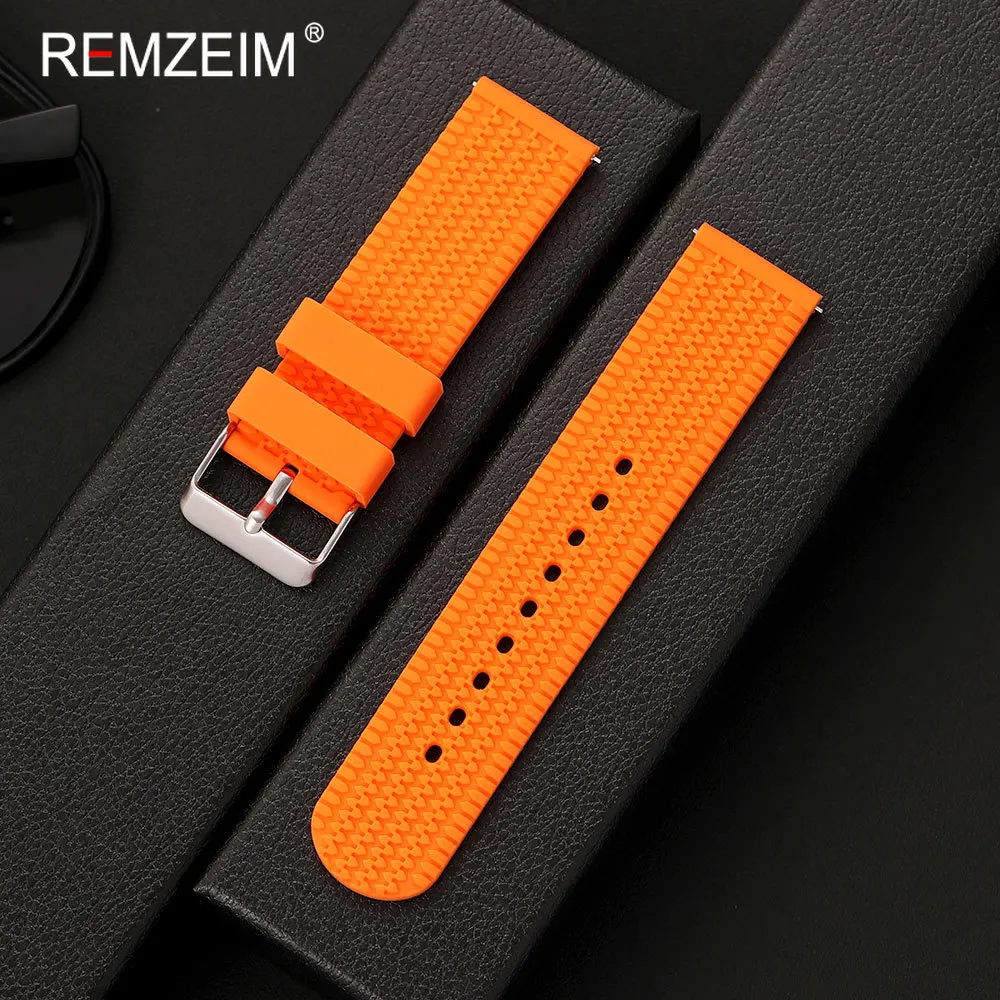 Men's Sport Silicone Watch Band - Quick Release, Comfortable Replacement Strap
