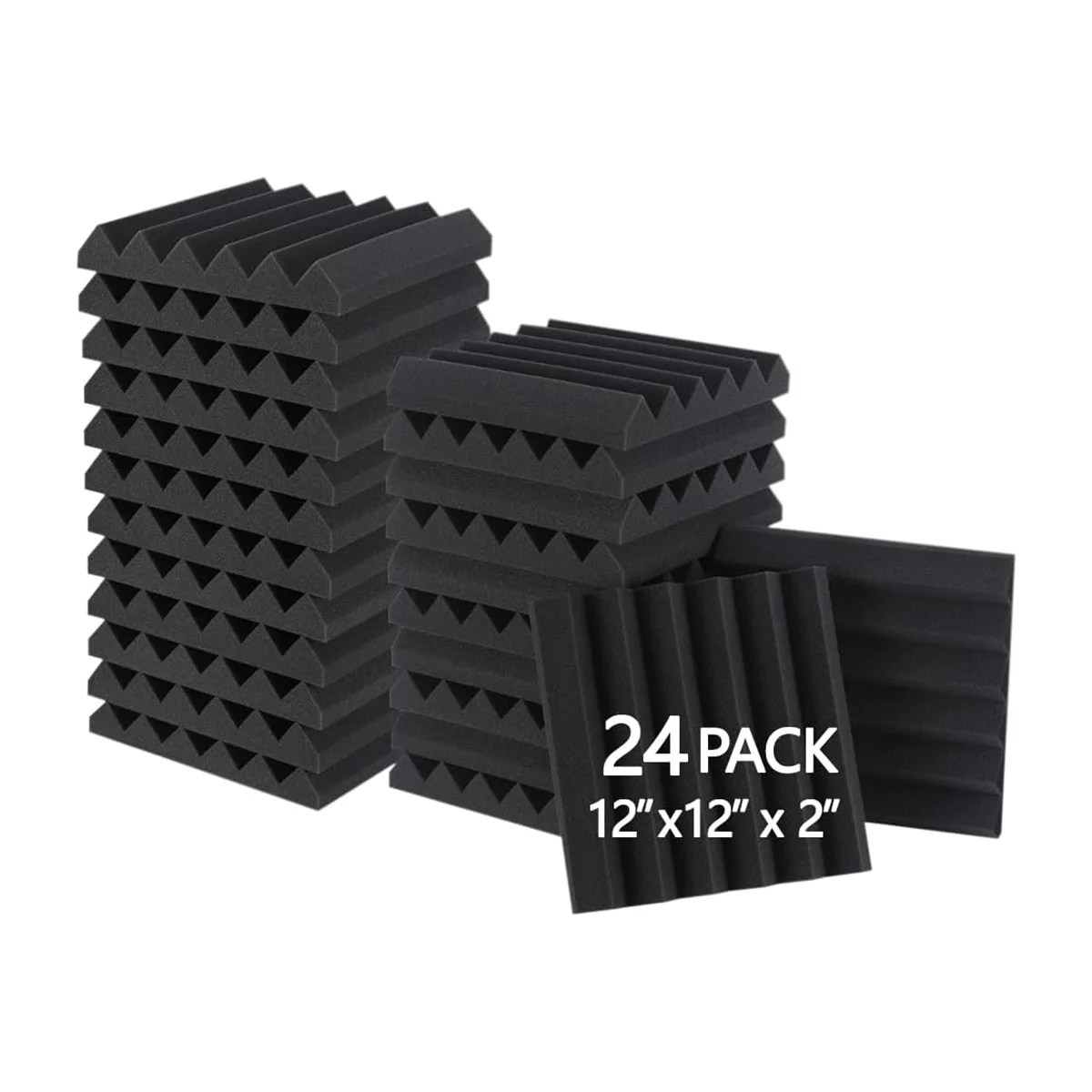 

Звукоизоляционные пенопластовые панели, 2x12x12 дюймов, 24 упаковки