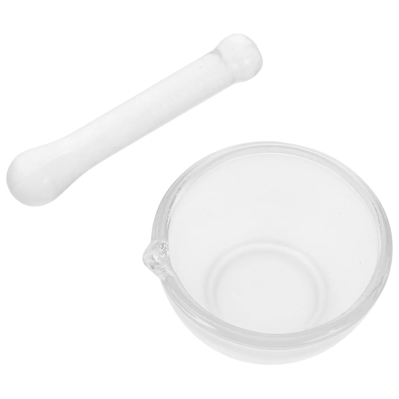 

Glass Set Bowl for Food Mortal Pestle Traditional Chinese Medicine Guacamole Bowls Grinding Maker with