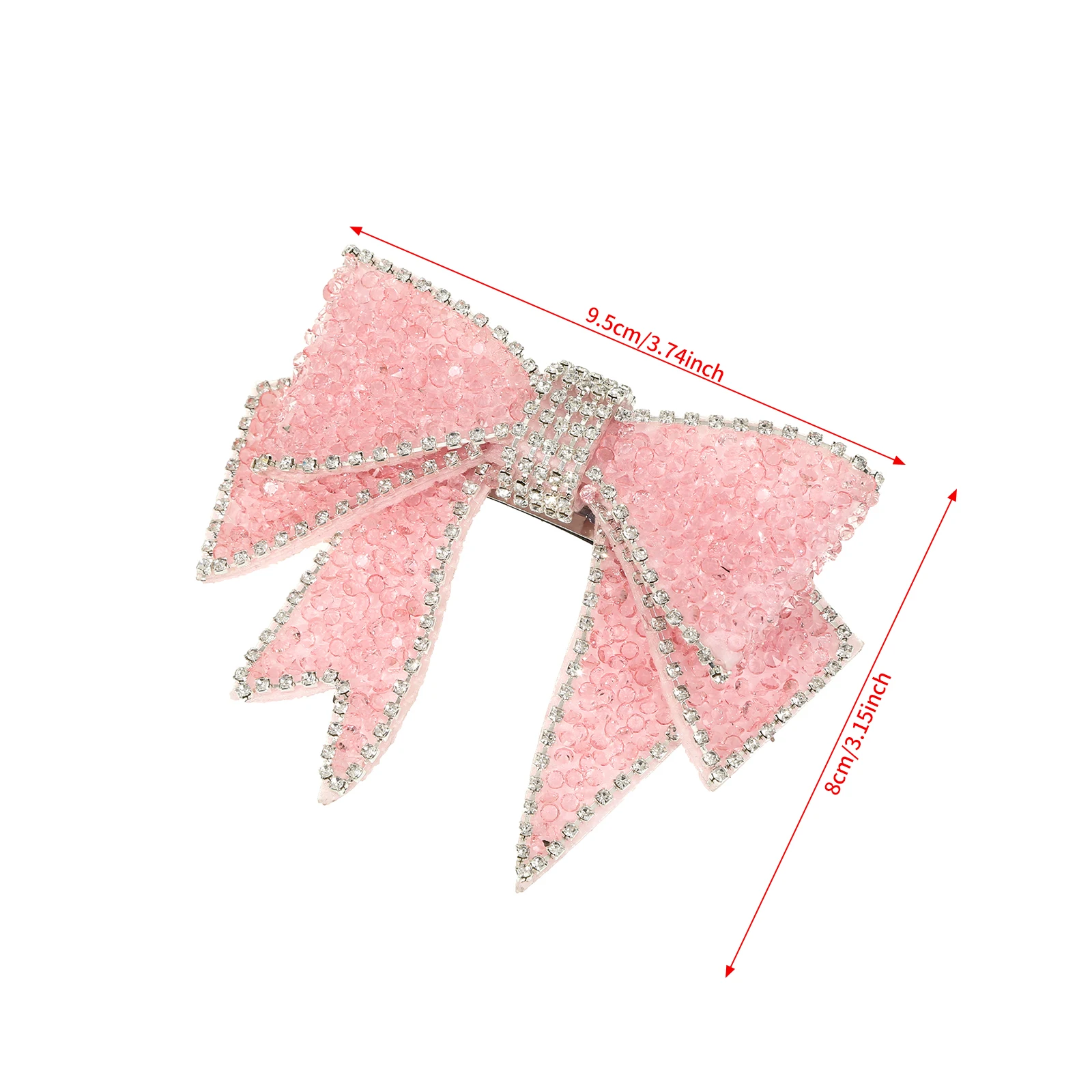 1pc Cute Rhinestone Pearls Bow Spring Clip Hair Clips Hair Accessories Korean Sweet Headwear Women Girls Party Travel Hairgrip