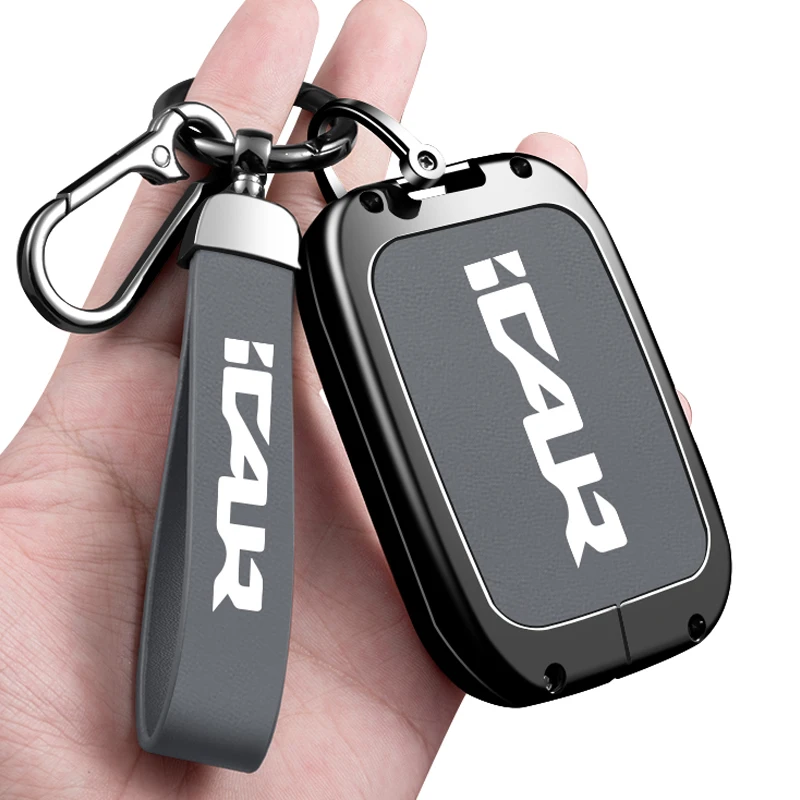 Chery ICAR Zinc Alloy Smart Keychain Case with Bluetooth Remote Control