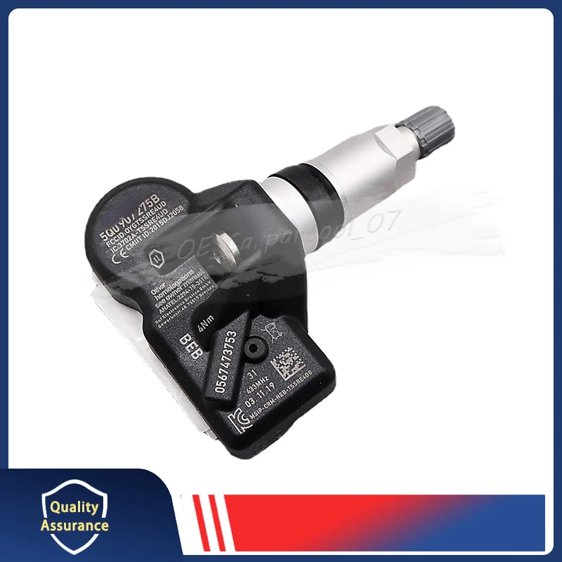 TPMS ڵ Ÿ̾ з  , 433MHZ 5Q0907275B 5Q0907275, ƿ Q7 TT ڴ ڵũ Ʋ  718 VW ׿¿, 4 