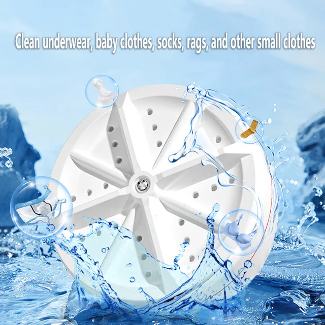 Mini lavatrice USB turbina rotante lavatrice portatile per calzini camicia biancheria intima lavaggio per viaggi a casa viaggio d'affari 2