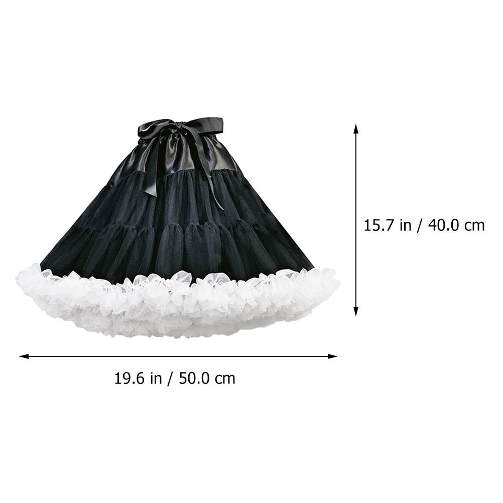 Mesh Pannier Gauze Underskirt Beautiful Ruffled Petticoat Lolita Tulle Tutu Women