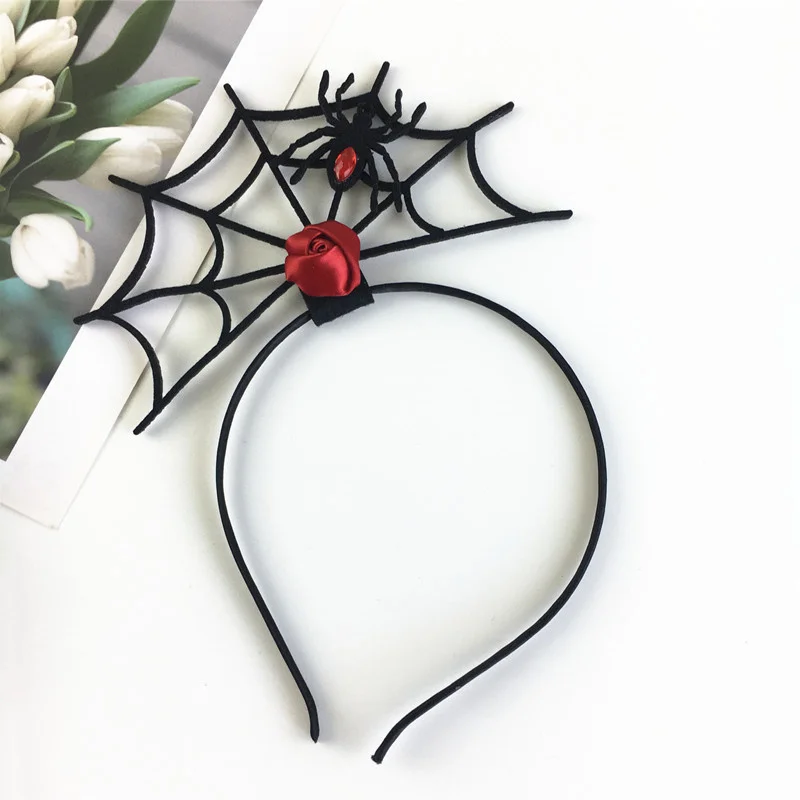 Halloween Party Supplies Creative Hair Accessories Demand Halloween Themed Hair Accessories Eye-catching Headband Spider Web