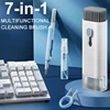 7 in 1 Computer Keyboard Cleaner Brush Kit Earphones Cleaning Pen for Headset Phone Cleaning Tools Keycap Puller Set 1