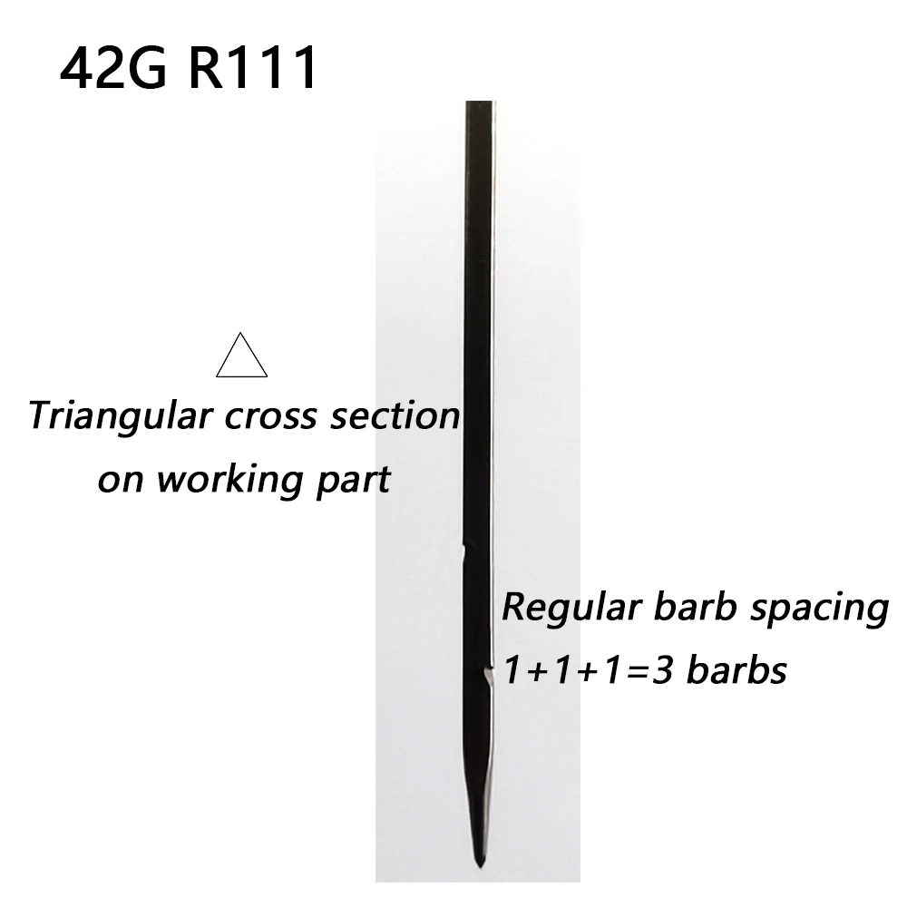 42 Gauge Triangular Needle Supper Fine Triangle Felting Needle 500pcs/lot felting needles For Doll Mohair Rooting