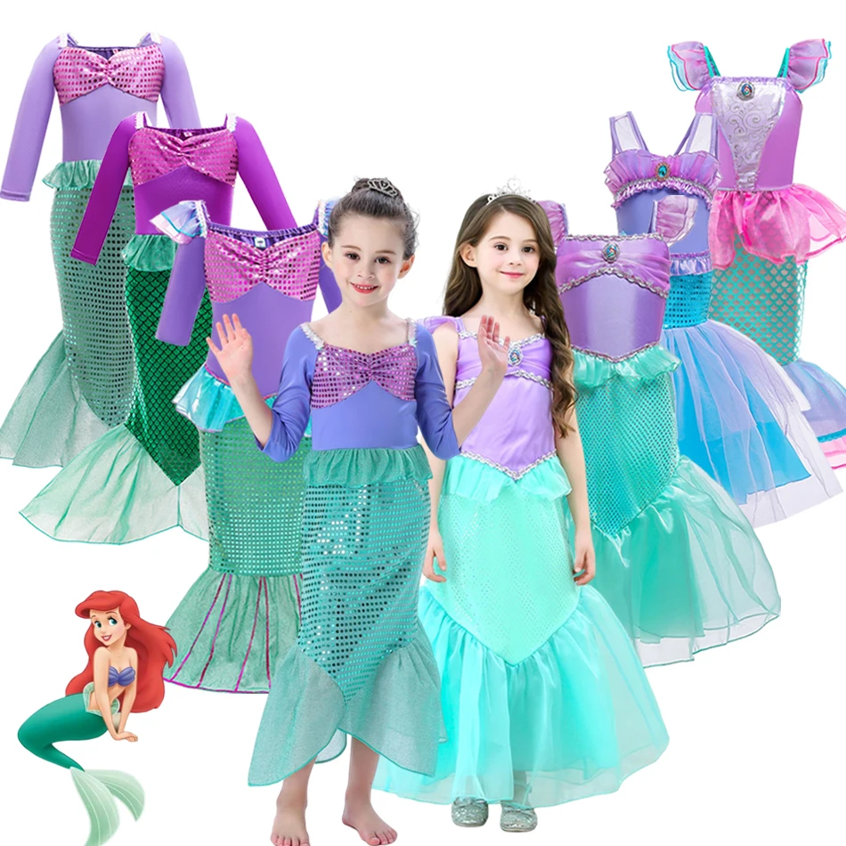 Ariel Little Mermaid Clothes Girls Ariel Mermaid Halloween Costumes