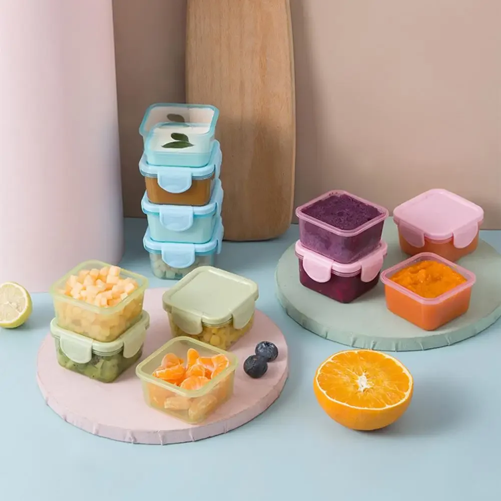 60ml Food Container Fresh Keeping Leakproof Food Storage Box Plastic Practical Food Grade for Home