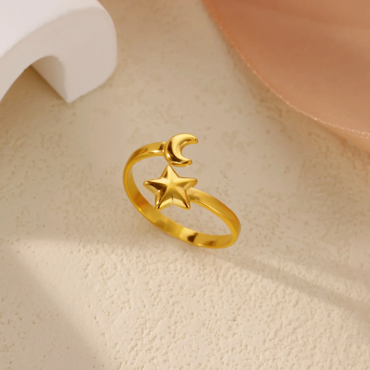 Moon Ring Wedding Stainless Steel Jewelry