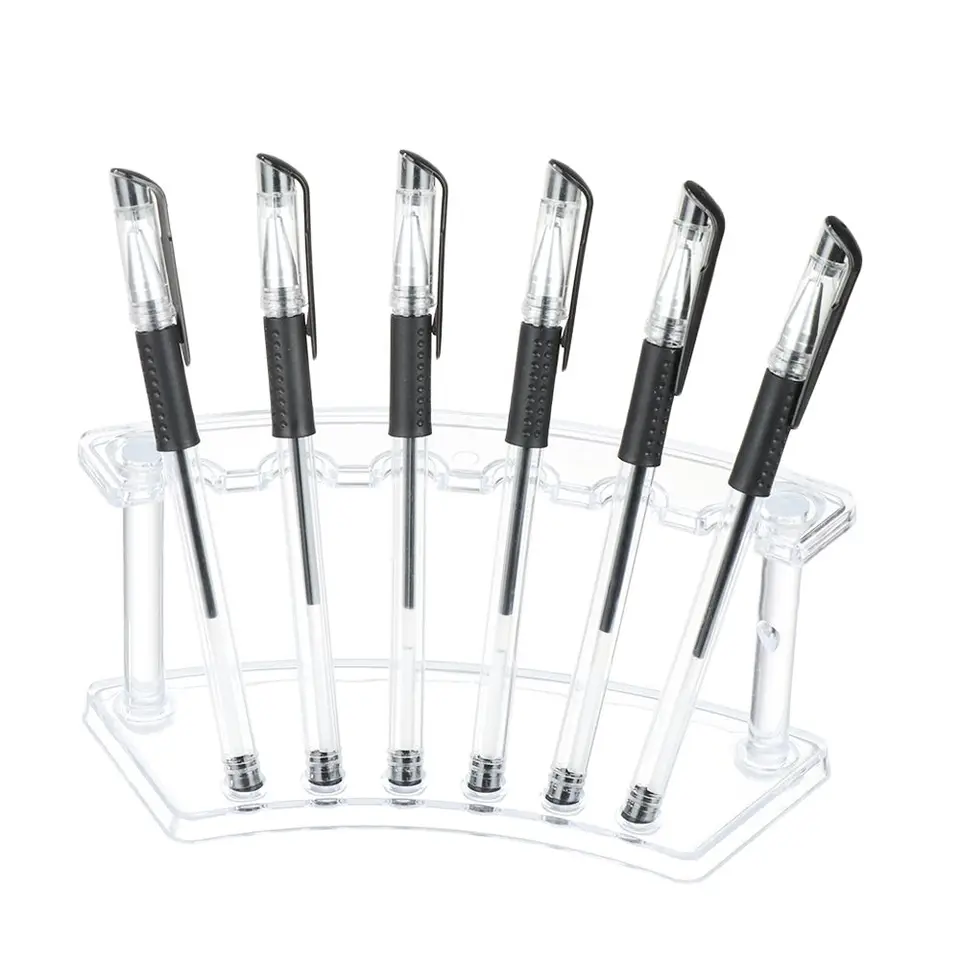 Eersida 120 Slot Acrylic Pen Holder Pen Clear Pencil Holder Display Stand Marker Organizer Acrylic Desktop Organizer the Hole Diameter Is 0.5 Inch for Art Supply Makeup Brushes Storage Craft