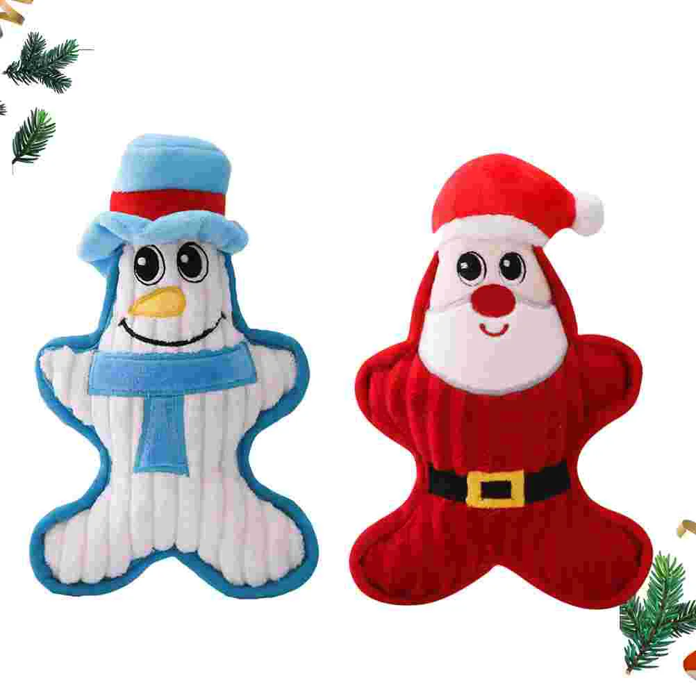 

2pcs Squeaky Toys Toys Crinkle Animals Plush Chew Squeaky Toys Puppy Toys