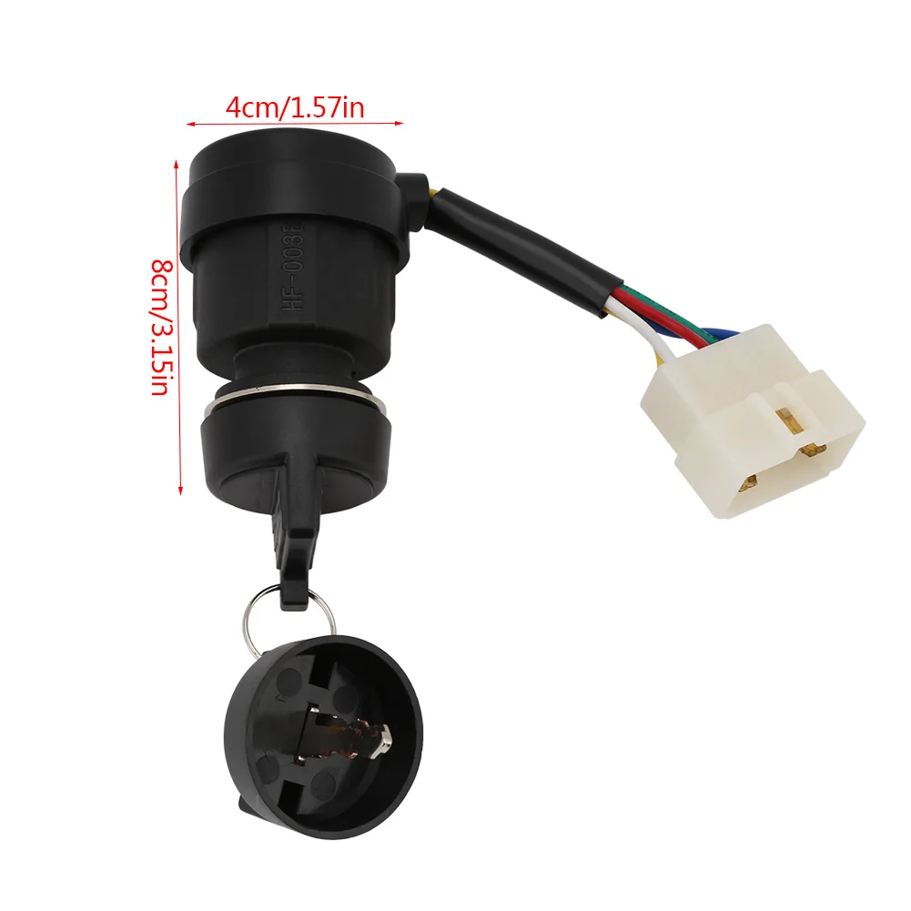6 Wire Ignition Key Switch, Remote Starter Switch With 2 Keys For 2 5 6 5kw 188f Gas Generator Generator Start Switch