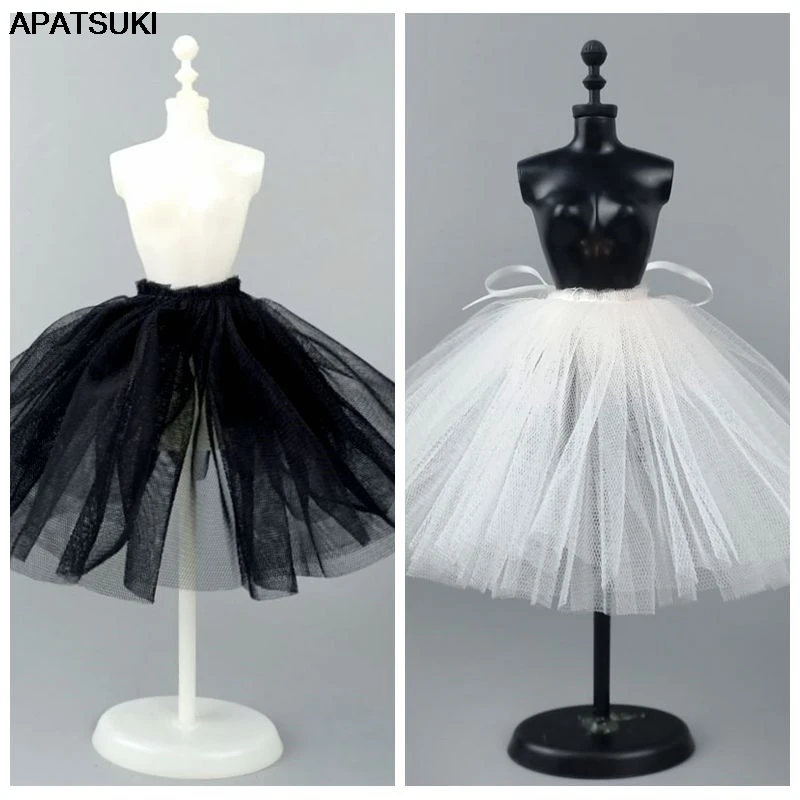 Petticoat Crinoline For Barbie Doll Slip Ballet Dress Tutu Underskirt Clothes Outfits 1/6 BJD Dollhouse Accessories DIY Toys 1PC for barbie doll clothes,doll clothes accessories,doll clothes,doll accessories