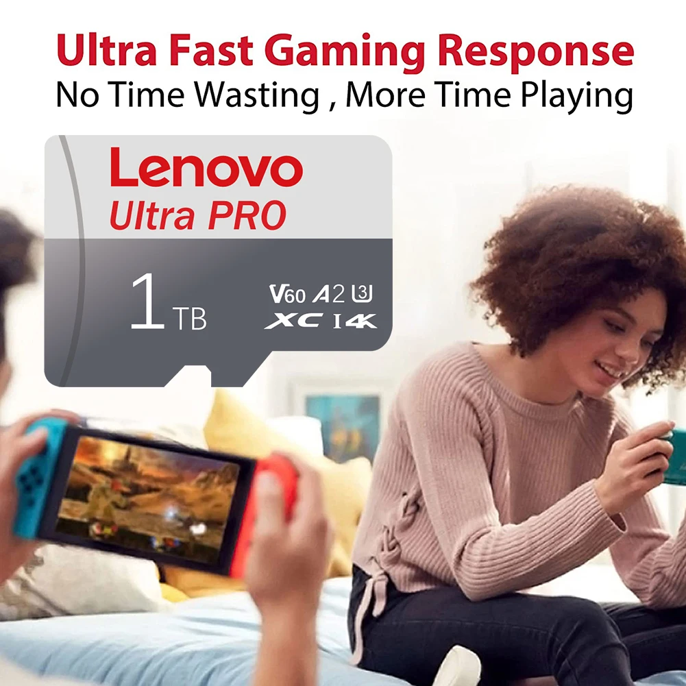 Lenovo A1 U3 Micro tarjeta SD 2TB 1TB 512GB 256GB Transfer 100MB/s Memory Card 128GB Class10 SD/TF Card For Nintendo Switch