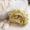 100% Linen Fitted Bed Sheet Mattress Cover Natural Washed French Flax Soft Natural Breathable Deep Pockets Farmhouse Bedding 2