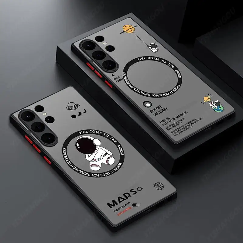 마그세이프 호환 아스트로노트 케이스 (삼성 갤럭시 S23 S22 울트라 S22 플러스 S21 S20 FE S24 울트라 S26 하드..