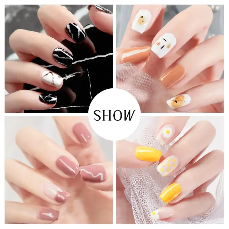 Manicure Set With Nail Drying Lamp UV Nail Gel Polish Kit 6 Colors Gel Polish Set Semi Permanent Varnish Nail Tools Kit 5