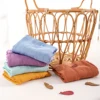 Elinfant Solid Color 100% Cotton Muslin Swaddle Blankets Bamboo Cotton Soft Newborn Babt Receiving Blanket 4