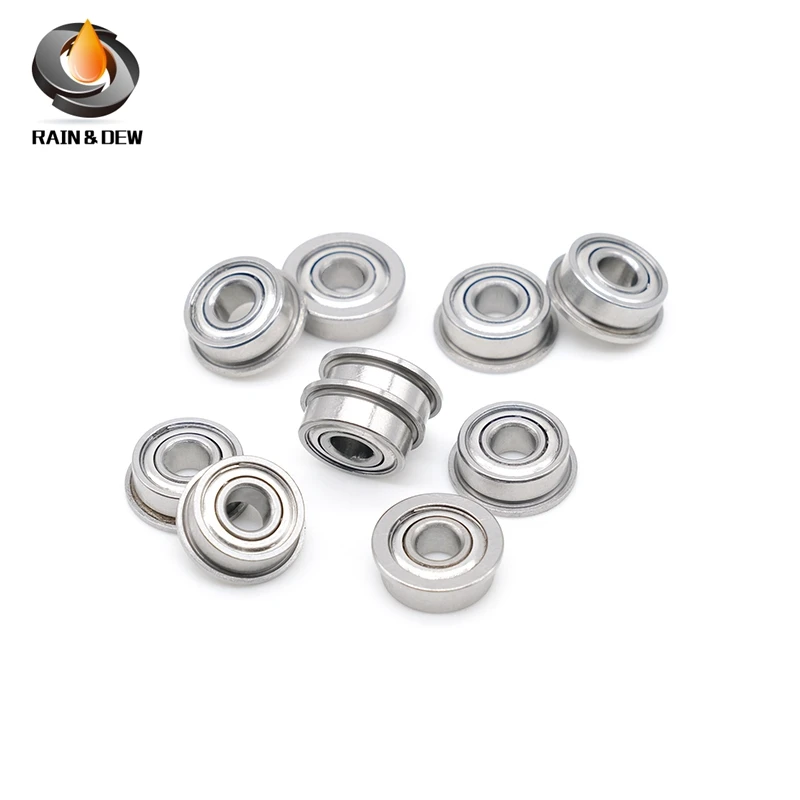 

MF126ZZ Flange Bearing 6x12x4 mm 10PC Double Shielded Miniature Flanged MF126 Z ZZ Ball Bearings MF126-2Z MF126Z