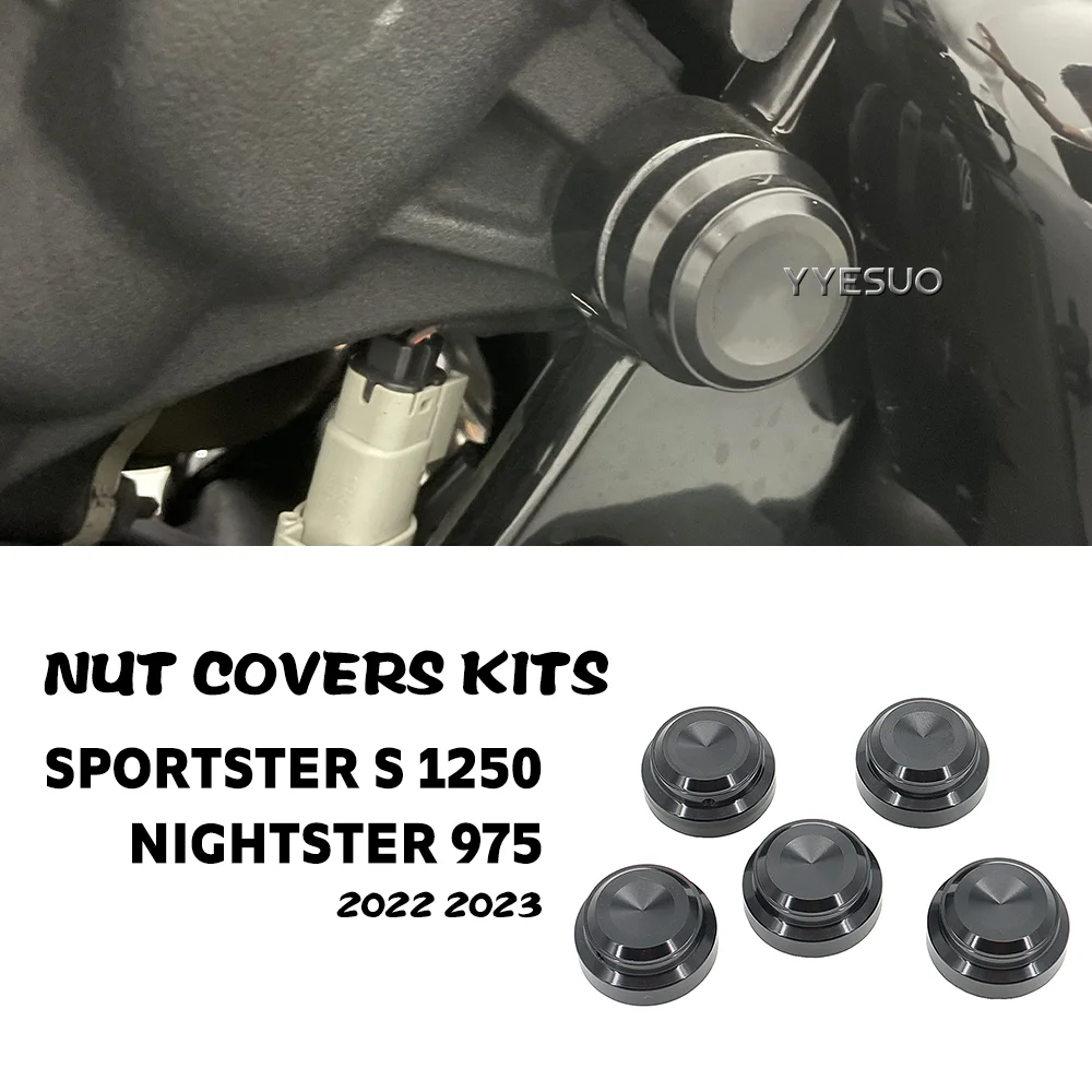 

Nut Covers Kits For Harley Sportster S 1250 Accessories Motorcycle Bolt Decoration Cover Sportster S RH1250 Nightster 975 RH975