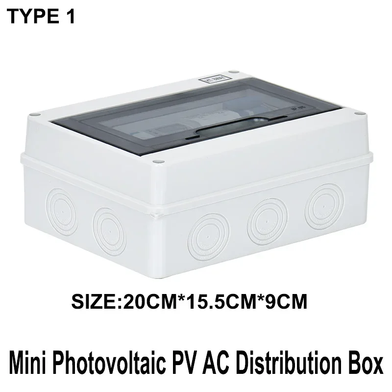 Mini Photovoltaic PV AC Distribution Box Inverter Side Connection Economical Off-Grid Connected Box