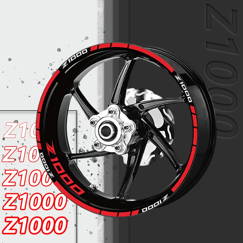 

For Z900 Z900RS Z900SE Z1000 Z1000R Z1000SX Z 900 1000 Motorcycle Wheel Sticker Stripes Reflective Tire Rim Decals Decoration