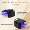 64W Cordless UV LED Nail Lamp Rechargeable Battery Manicure Nail Dryer For Curing Polish 365nm 405nm LEDs 4