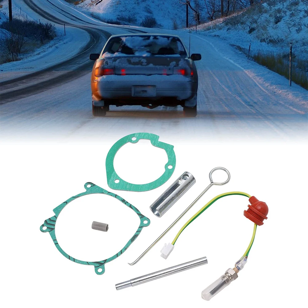 7Pcs Car Air Diesel Heater 12V Ceramic Glow Plug Burner Blower Gasket Strainer 3-8kw for Car Truck VAN Boat