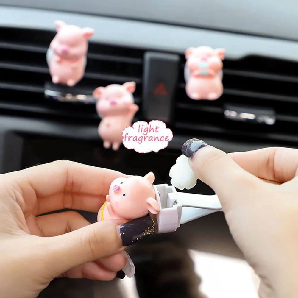 Parts Car Perfume Clip Pig Replacement Decoration Accessories Air Freshener Car Air Outlet Perfume Clip Clip Practical