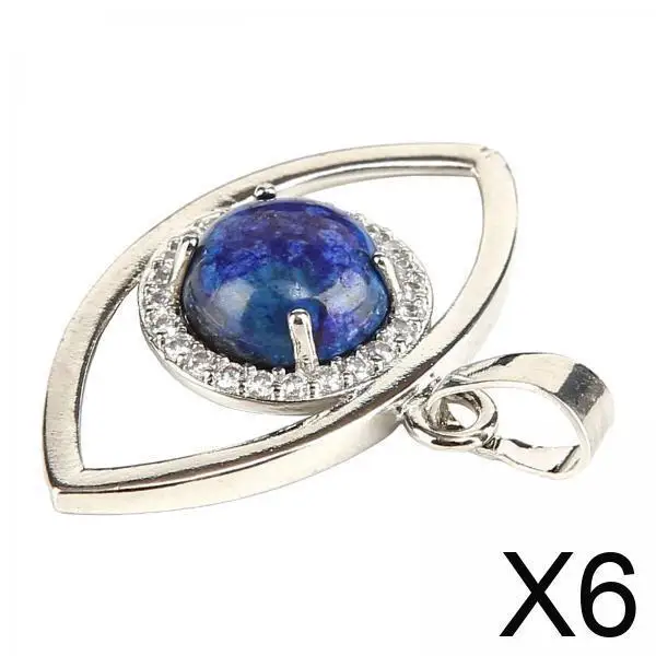 Eye of Horus Necklace Pendant Blue Gem Protection Amulet Jewelry for Egyptian Style Lovers