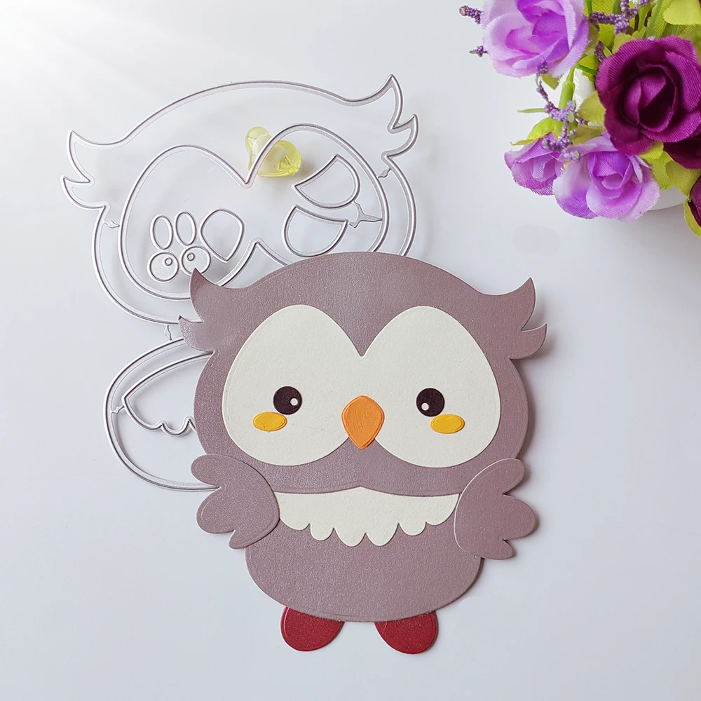 

beautiful owl cutting dies scrapbook decoration embossed photo album decoration card making DIY crafts
