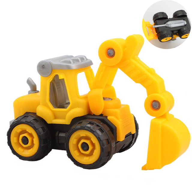 Vehicle Cake Decor Digging Machine Cake Toppers Road Sign Baby Shower Cake Supplies Birthday Party Decorations Kids