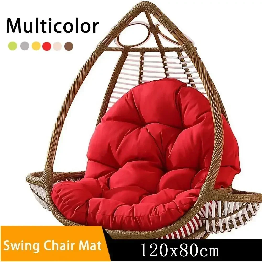 Outdoor Supply Hammock Thickened Egg Chair Cushion Seat Pad Backrest Pillow Rocking Chair Seat Mat Swing Chair Mat 6