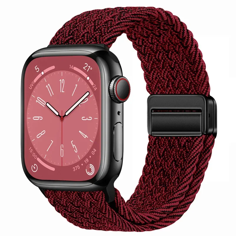 Braided Loop Magnetic Buckle Watch Strap Bracelet