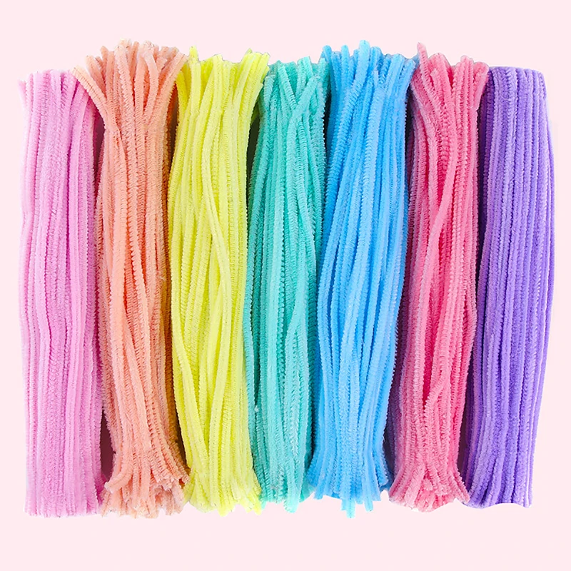 

100PCS Hand Craft Accessories Child Toys 100PCS DIY Stuff Kid Creative Plush Chenille Sticks Stem Pipe Cleaner 6 * 5 * 32CM
