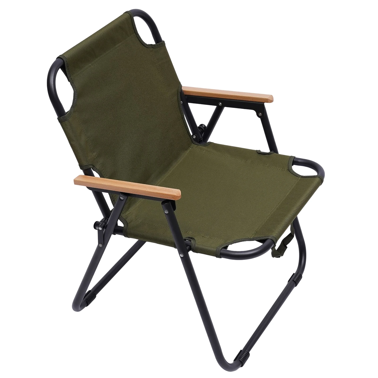 Sturdy Folding Chair with 600D Oxford Fabric, 265-287lbs Capacity, Ergonomic Backrest, Solid Iron Frame, Comfortable for 2
