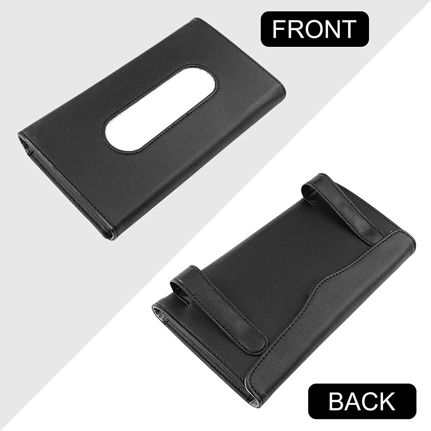 Car Tissue Box Car Sun Visor Tissue Box Interior Holder Auto Interior Storage Universal Car Accessories 6