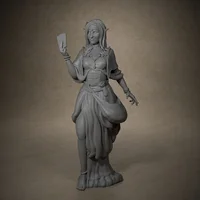Fortune Teller Miniatures Unpainted Miniatures for DND Tabletop and Role Playing Games Room Decoration 1