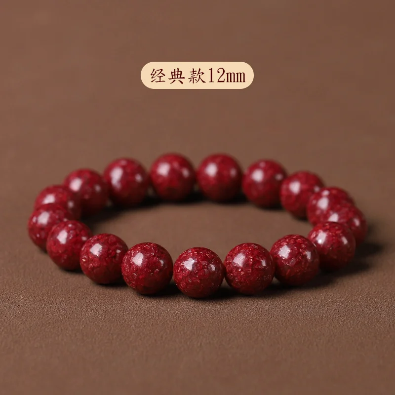 

Natural Raw Ore Raw Stone Crystal Sand Bracelet Cinnabar Bracelet Women's High Content High Transmittance Super Fidelity