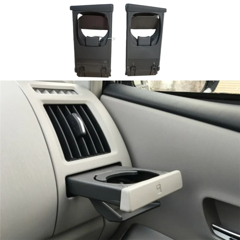 Car Left/Right Dashboard Cup Holder Assembly Tray 55604-0K010-BO for 2005-2014 Overseas Edition 2Pcs