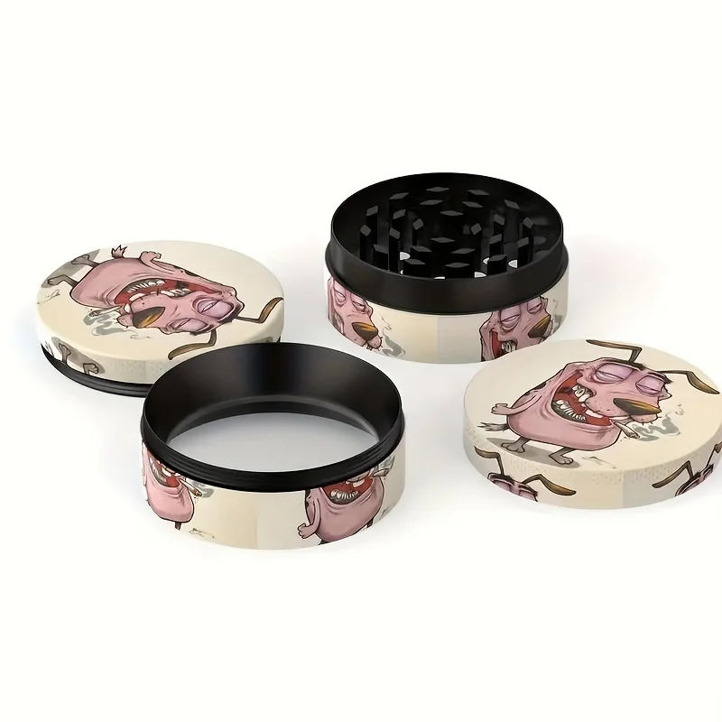 5cm Metal Mr. Dog Manual Herb Hemp Grinder Spice Pepper Mill Mortar Smoking Cigarette Accessories Raw Grass Tobacco Crusher Tool nut spice grinder herb grinder herb spice grinder