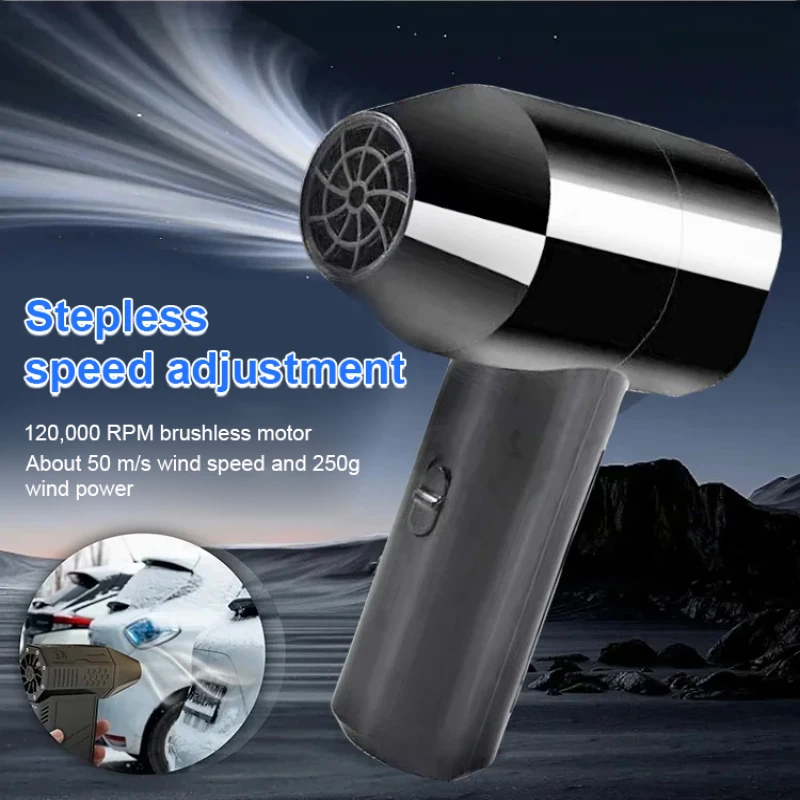 무선 및 휴대용 강력한 헤어 드라이어, 여행용 헤어 드라이어, 빠른 건조, 강한 바람, USB 충전식