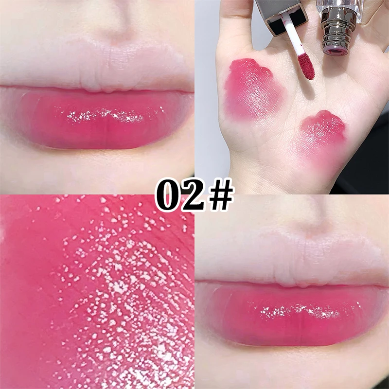 מראה מזוגג מים שפתיים זיגוג לחות, שפתיים לחות שפתיים זכוכית רגיל מראה רגיל לבן